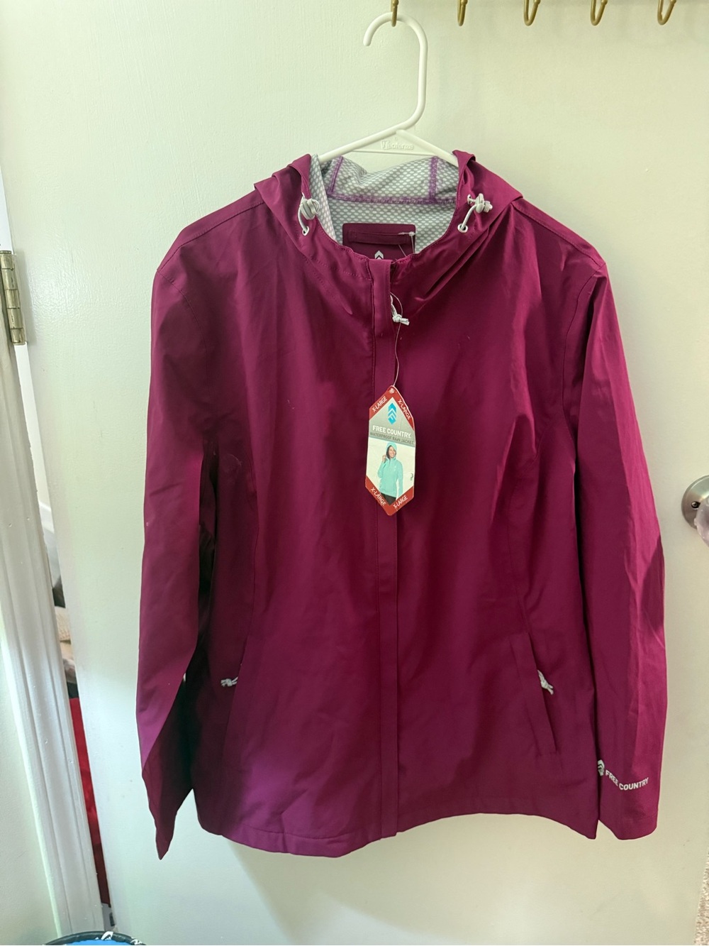 Free Country Berry Hooded Rain Jacket
